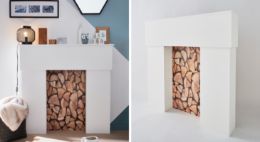 DIY : fabriquer une cheminée décorative en trompe-l'oeil