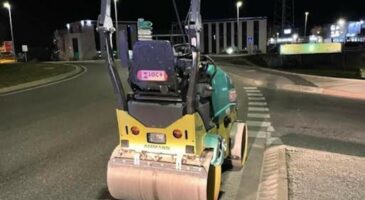 Un homme, ivre, arrêté au volant d'un... rouleau-compresseur !