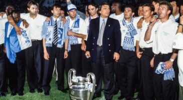 OM: Les premières images de la statue hommage à Tapie