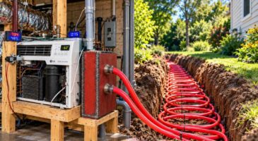 Il récupère un vieux climatiseur dans les ordures et le transforme en pompe à chaleur géothermique artisanale pour climatiser sa maison