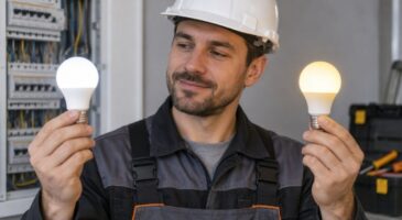 Les électriciens sont unanimes : "La lumière bleue ou froide ne consomme pas plus que la lumière chaude, c'est aux watts qu'il faut prêter attention"