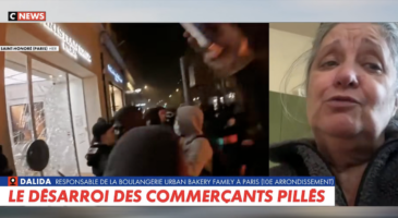 Dalida, responsable d'une boulangerie saccagée à Paris : "On avait ouvert il y a 15 jours, ils ont volé tout le matériel neuf, la caisse des iPad. Huit personnes sont au chômage technique"