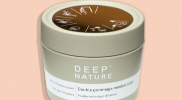 Le double gommage minéral corps de Deep Nature