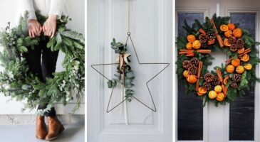 DIY Noël : 45 Couronnes de Noël à faire soi-même
