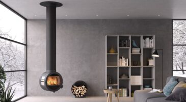 Cheminée suspendue : 12 modèles pour un salon chaleureux