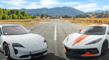 VIDEO - Une Corvette C8 met au défi une Porsche Taycan Turbo