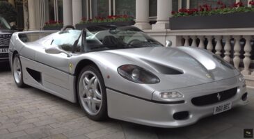 Une Ferrari F50 argentée fait rugir son V12 en rue ! (+ vidéo)