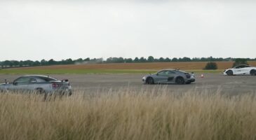 Audi R8 + Nissan GT-R + McLaren 720S : "drag race" à 4000 ch !