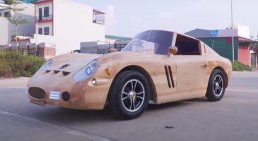 Il re-crée la Ferrari 250 GTO... en bois (+ vidéo)