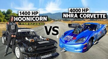 Lia Block et la Mustang Hoonicorn VS une Corvette de 4 000 ch