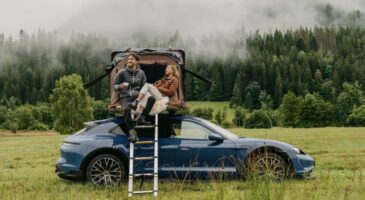 On part camper avec une Porsche Taycan Turbo S Cross Turismo !