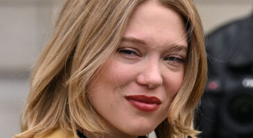 Léa Seydoux (37 ans) : jambes (presque) nues sous son trench, l'actrice a brillé au défilé Louis Vuitton