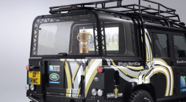 Defender 110 : la voiture de la Coupe du Monde de Rugby dévoilée
