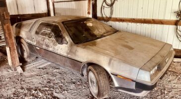 Abandonnée, cette DeLorean a roulé moins de 1600 km !
