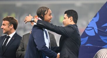 PSG : Bradley Barcola, l’annonce forte de Nasser Al-Khelaïfi