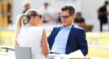 Marion Rousse et Laurent Luyat affichent leur complicité en direct