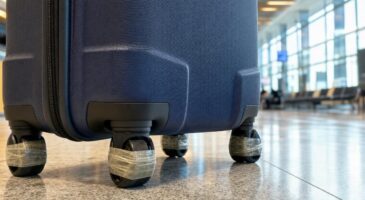 Mettre du ruban adhésif sur les roulettes de sa valise : quel est l'effet et pourquoi tout le monde le recommande ?