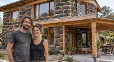 Un couple a réutilisé 1100 pneus pour construire une maison de 240 m² : elle comprend 4 chambres et 3 salles de bains