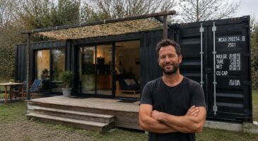 David, informaticien, vit dans un conteneur maritime aménagé : "sans aucune expérience en construction, j’ai transformé 2 conteneurs en un logement de 44m2 pour 60 000 euros"