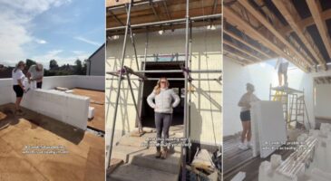 "Nous avons construit notre maison nous-mêmes avec des blocs de polystyrène et avons économisé plus de 100 000 €. C’est comme jouer aux Lego"